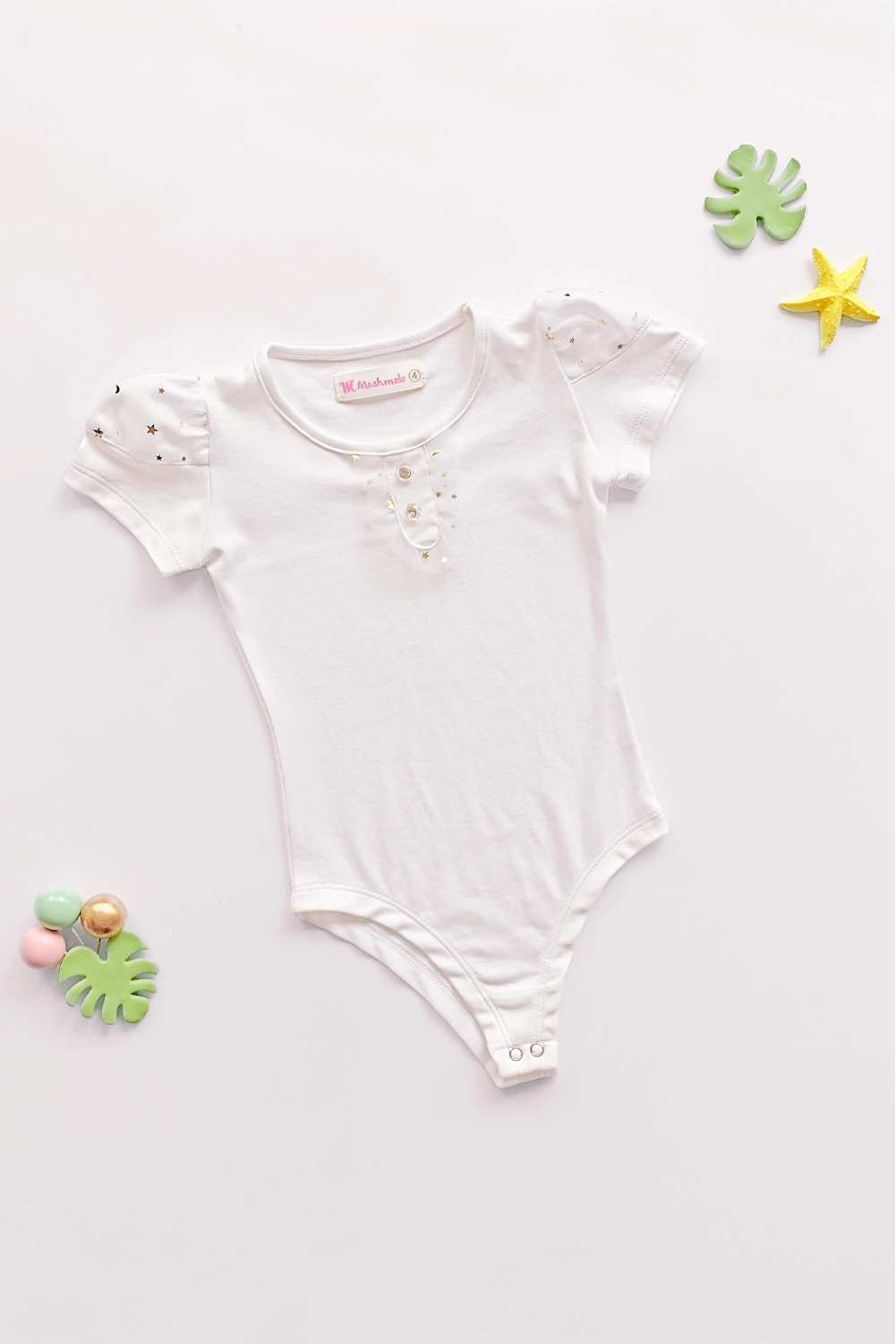 Body Manga corta con detalles de Tull