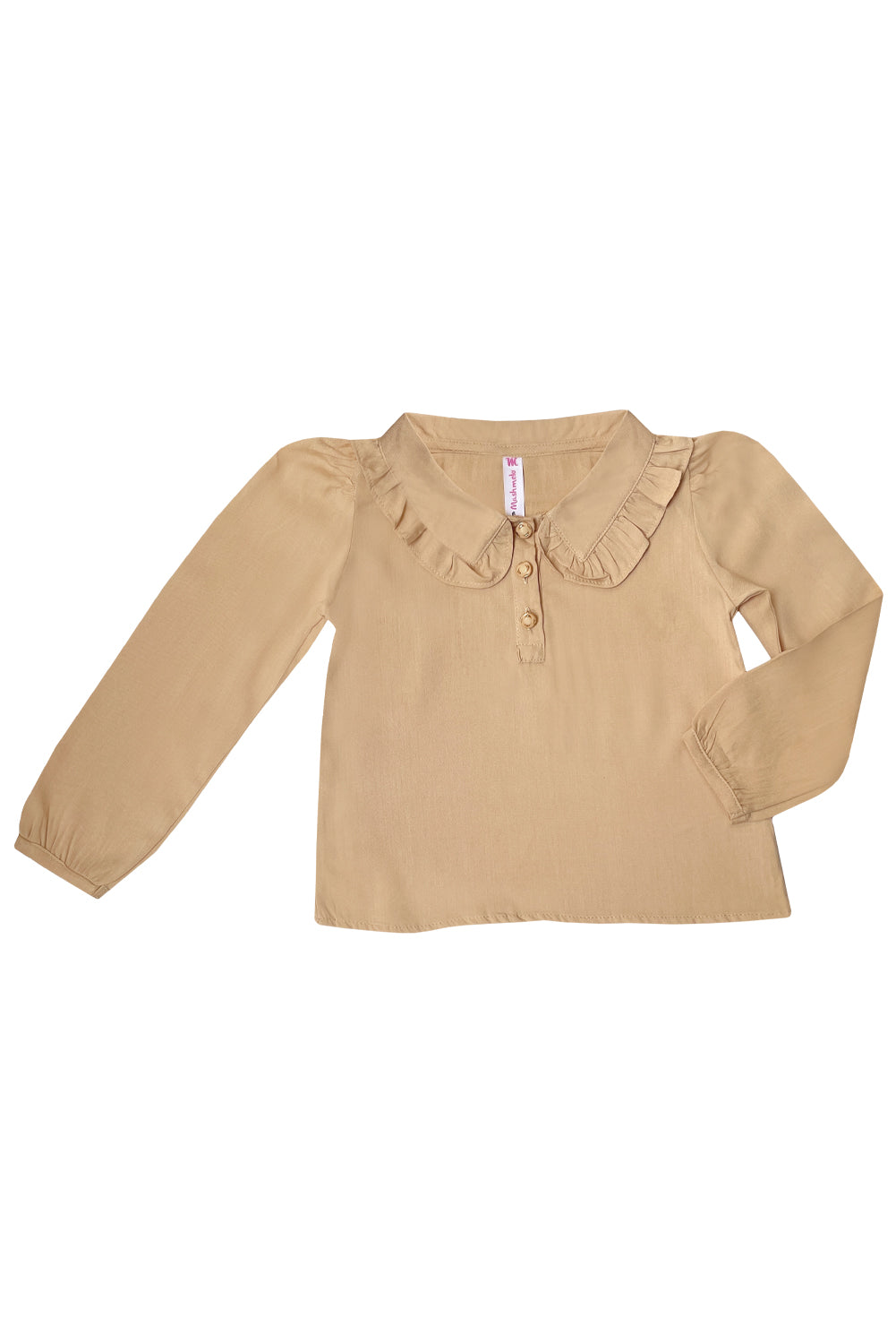 Blusa en lino con cuello bebé