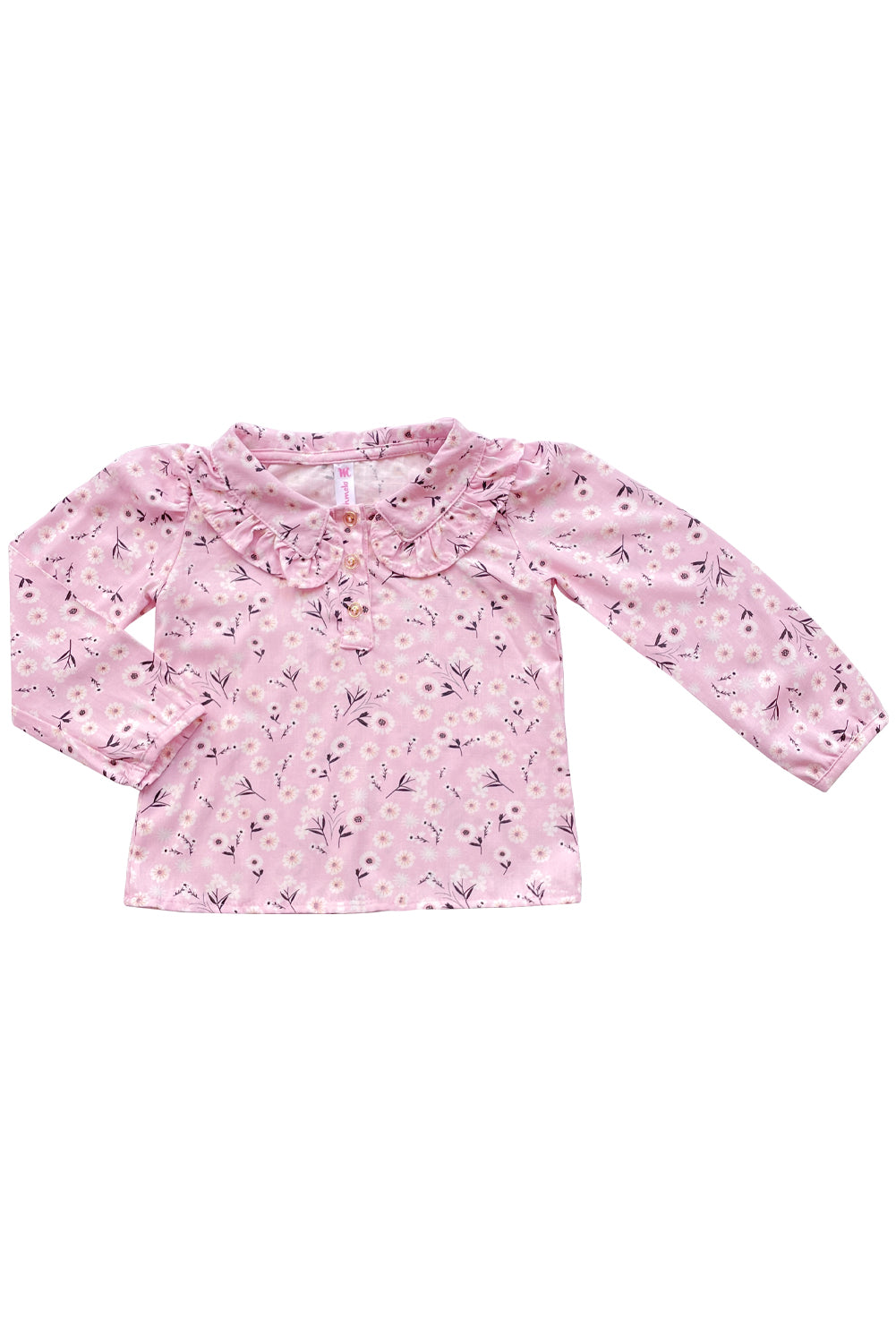 Blusa en lino con cuello bebé