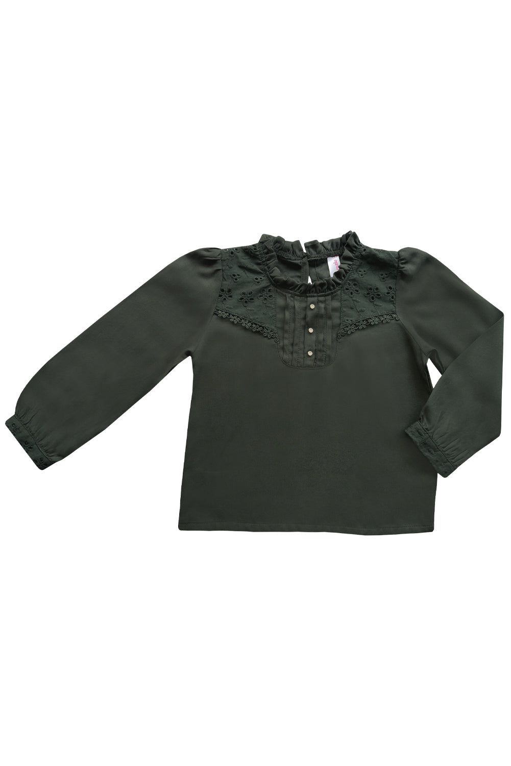 Blusa en rayón con brodery