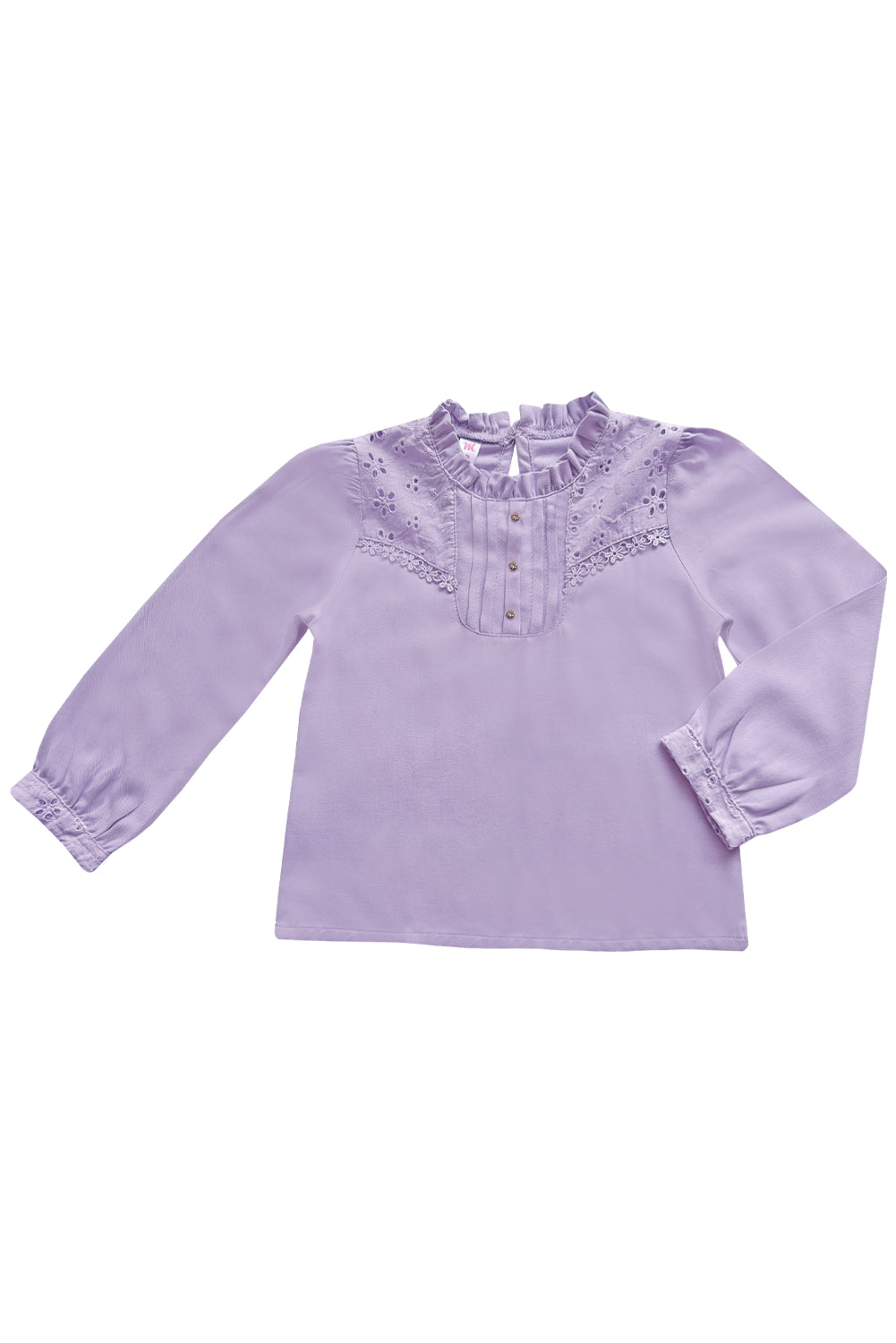 Blusa en rayón con brodery