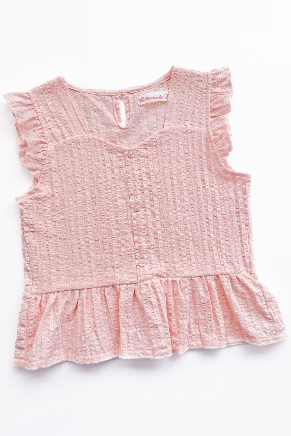 Blusa con Escote Corazón y Faldón