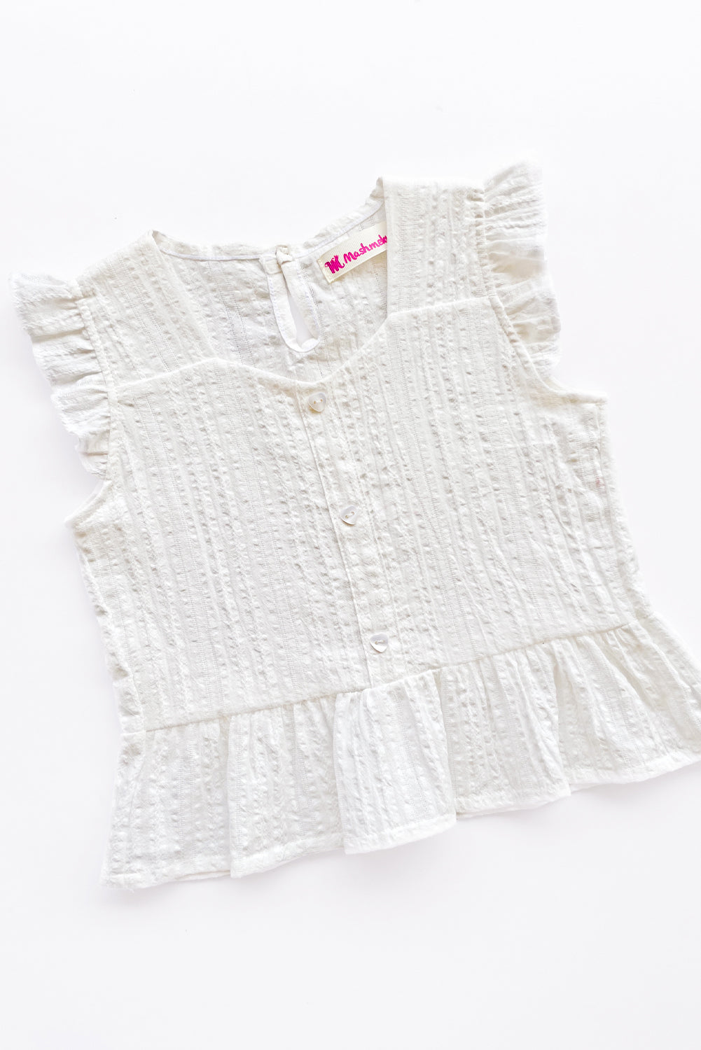 Blusa con Escote Corazón y Faldón