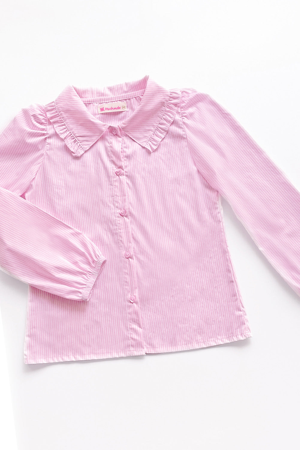 Blusa Listada Cuello Camisero