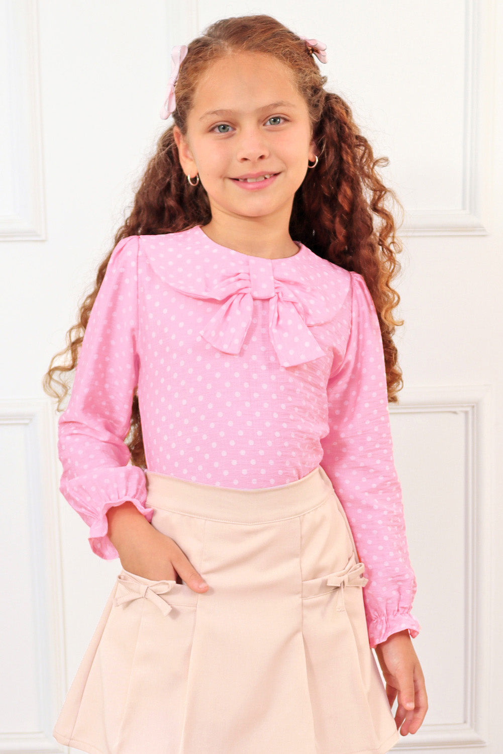 Blusa con cuello Peter Pan