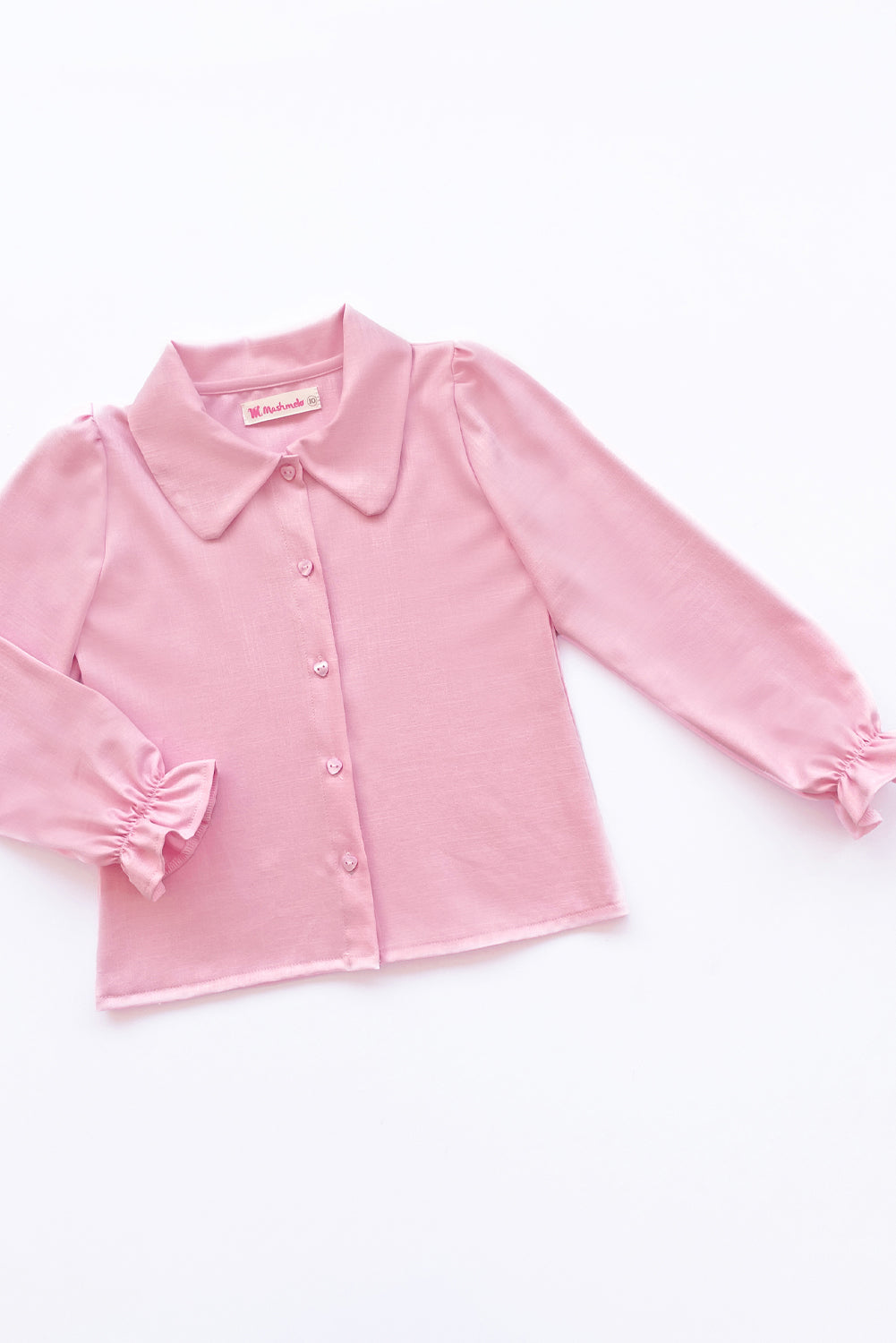 Blusa Boho con Cuello Camisero