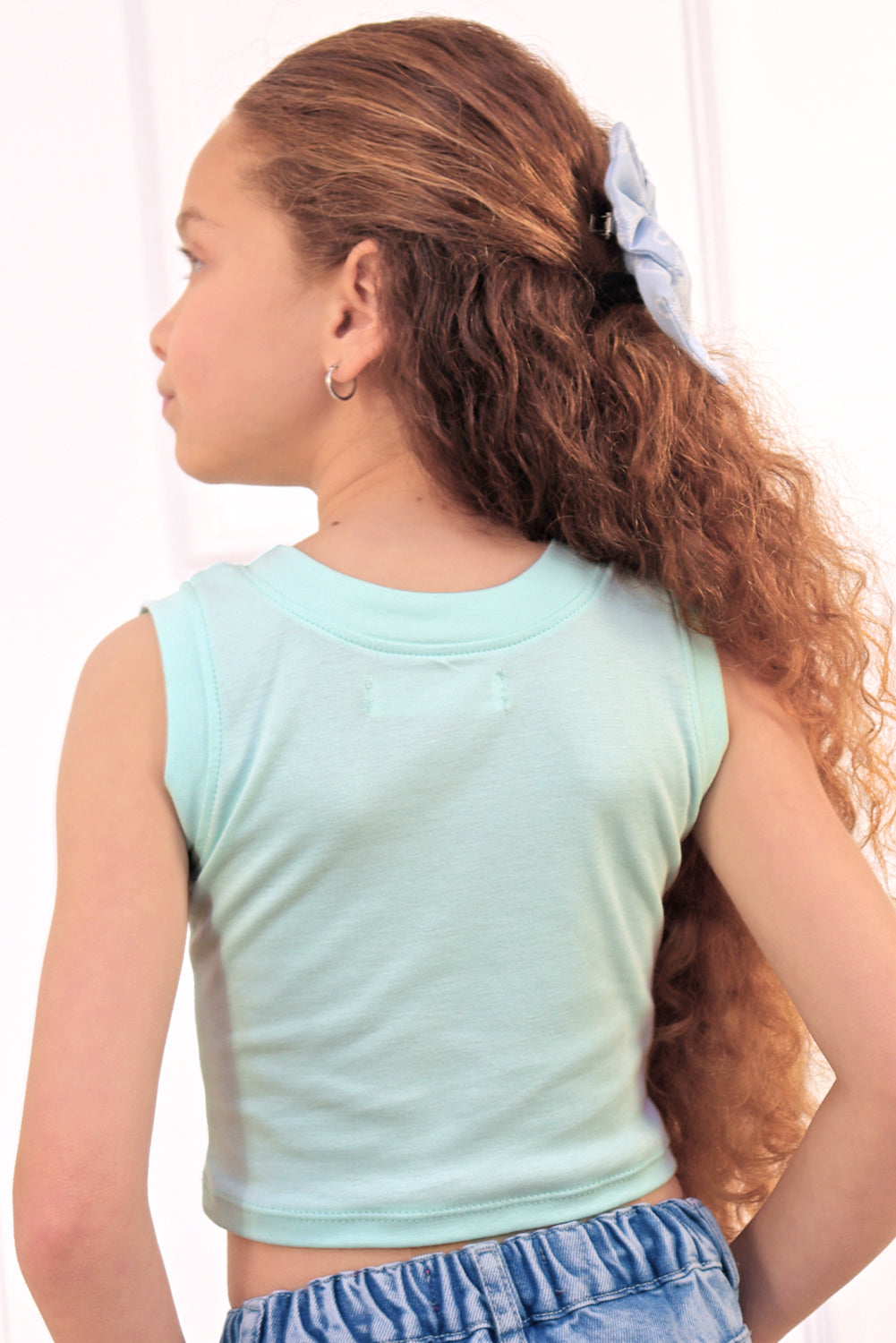 Bividi de algodon pima con Lazo de pedreria