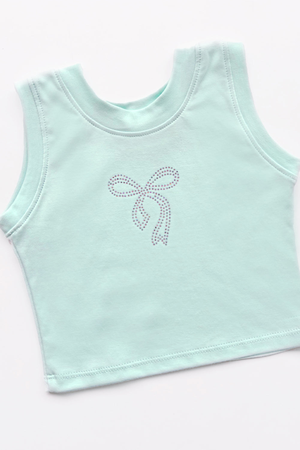 Bividi de algodon pima con Lazo de pedreria