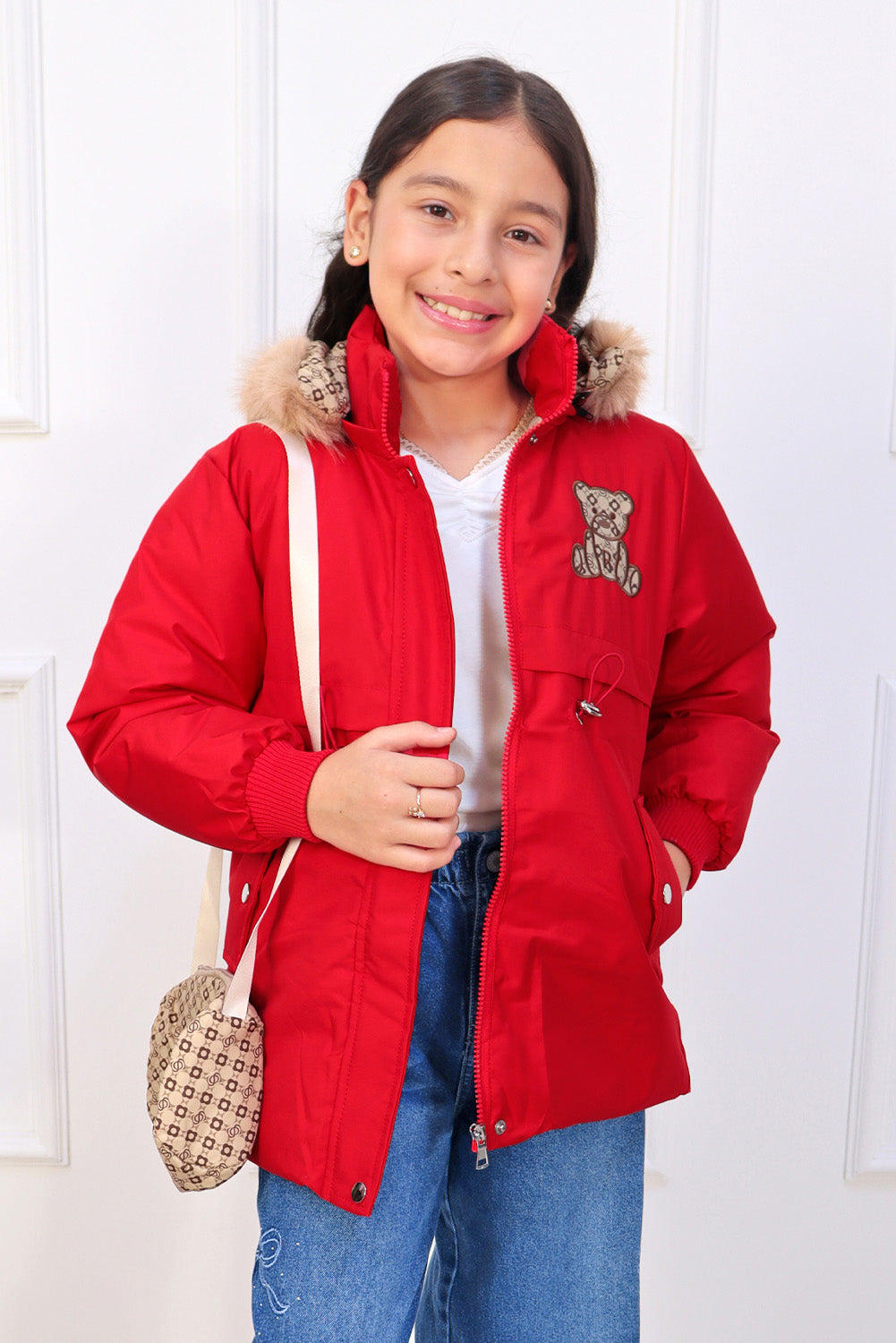Chaqueta Impermeable con Cartera