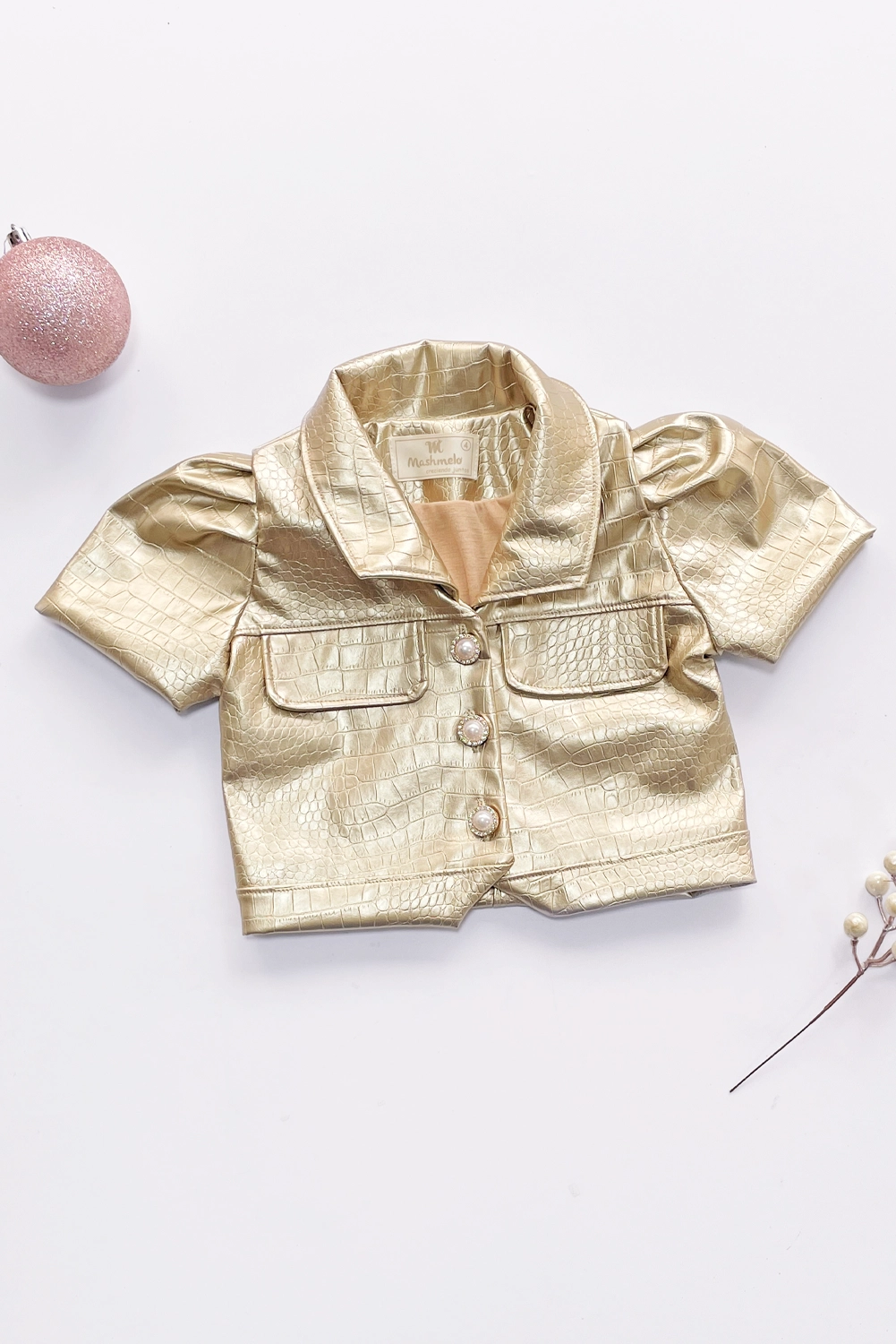 Chaqueta con bolsillo de solapas y tableros en mangas