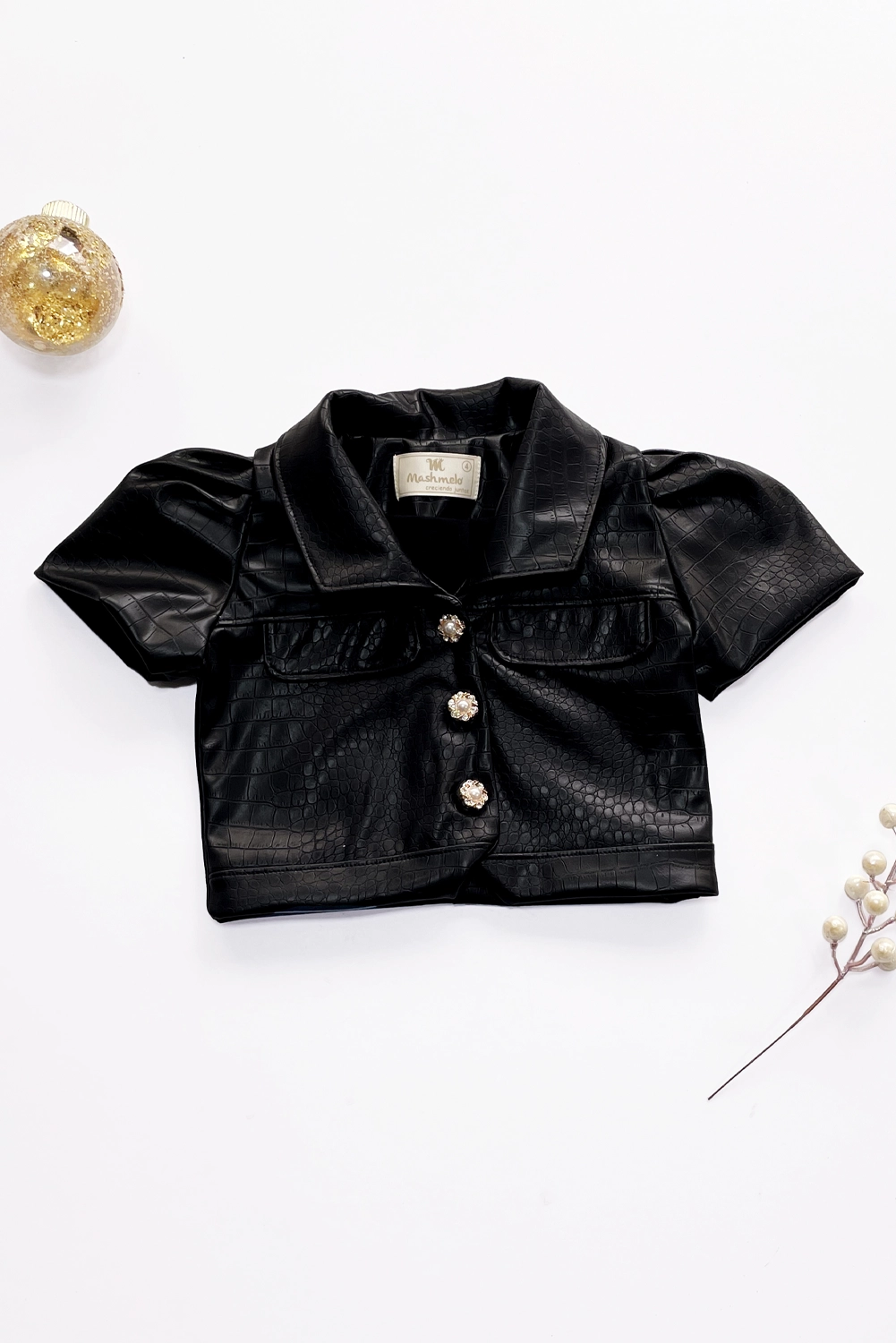 Chaqueta con bolsillo de solapas y tableros en mangas