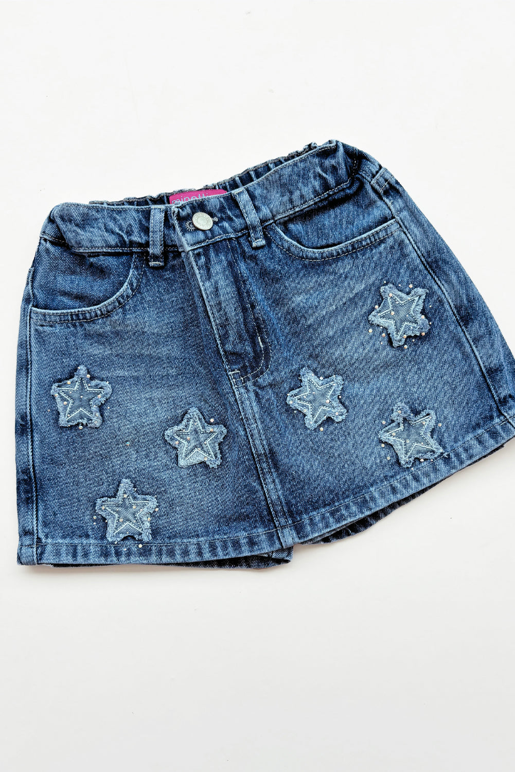 Falda Short con Parche de Estrellas