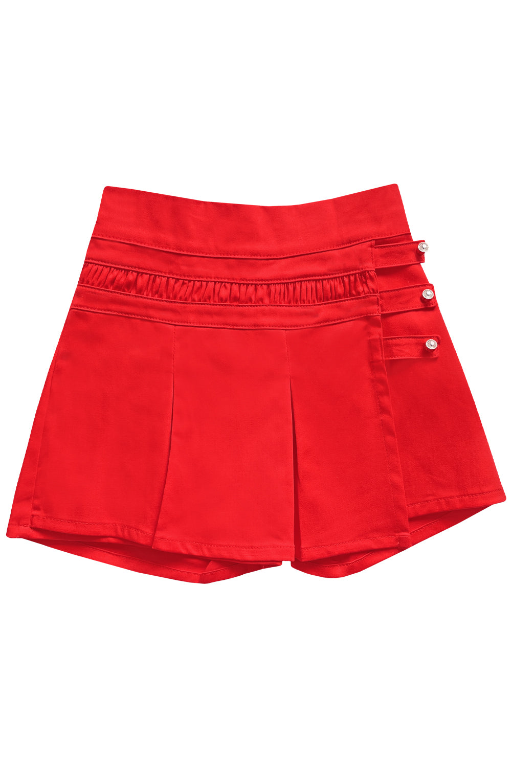 Falda short con detalle corrugado en pretina