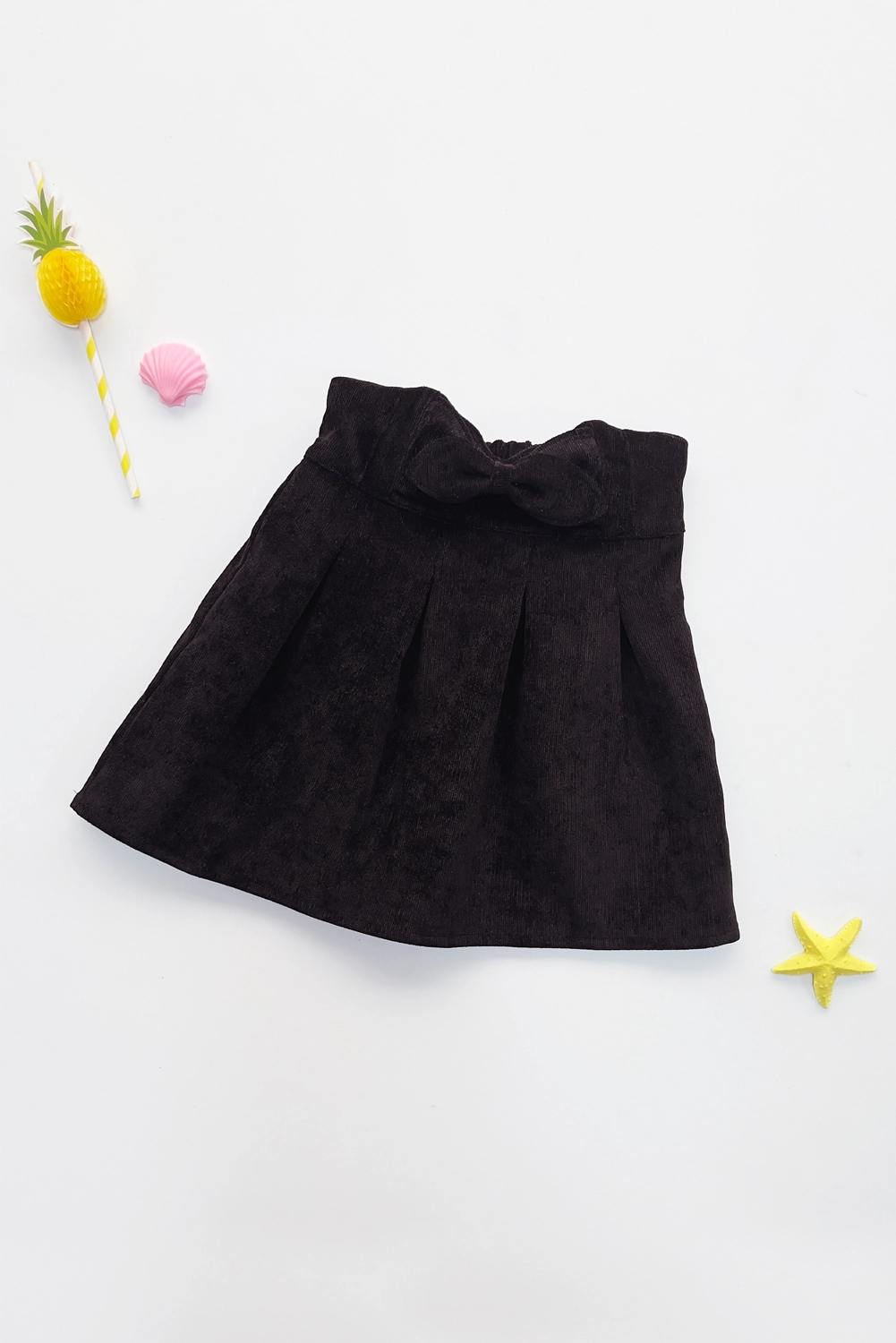 Falda de Corduroy con Lazo para Niña