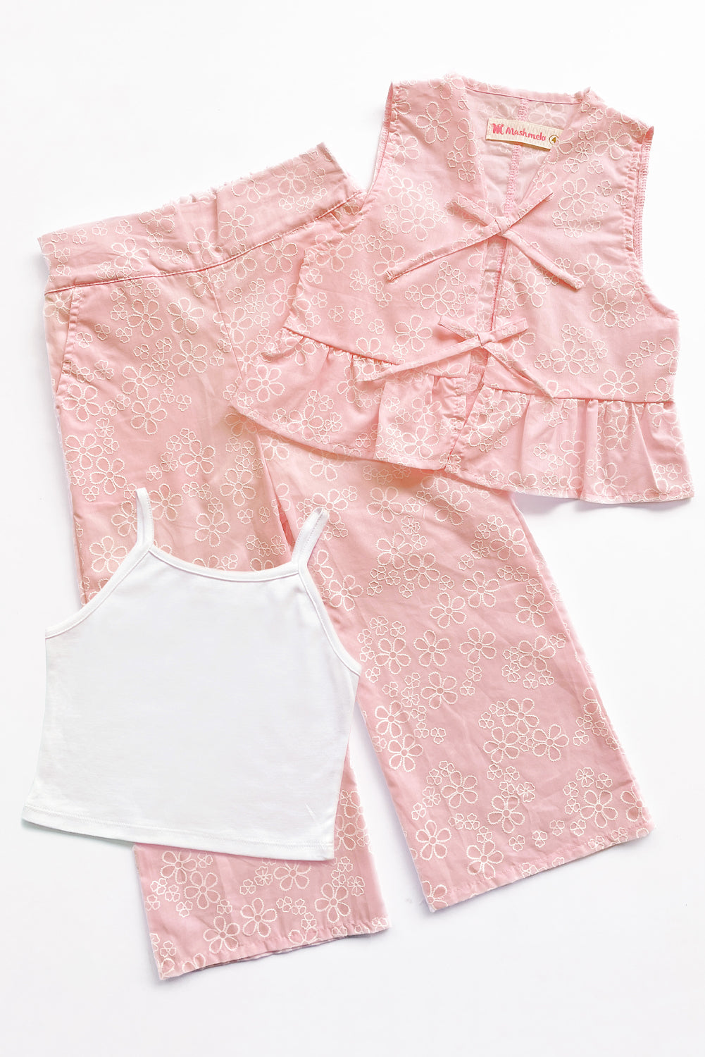 Set de 3 Piezas en Brodery y Algodón Pima