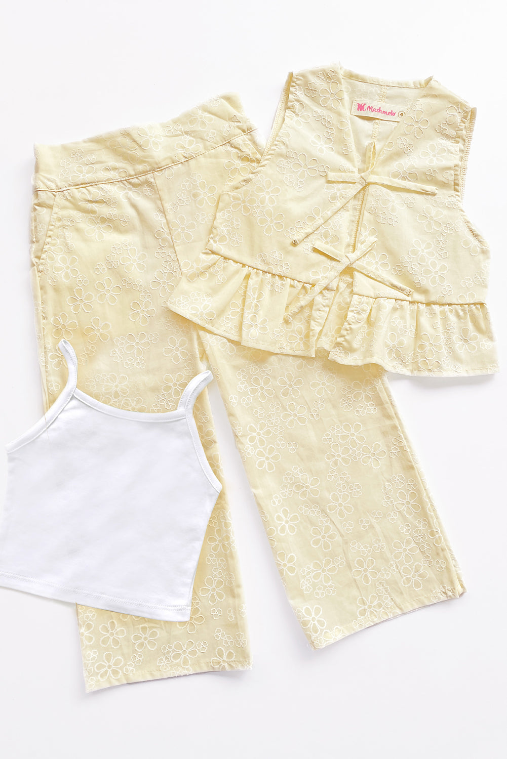 Set de 3 Piezas en Brodery y Algodón Pima