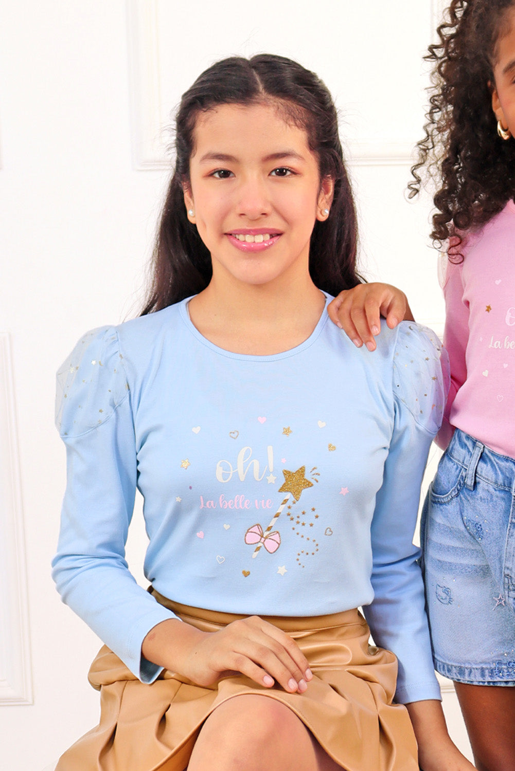 Polo con Tull Estrellas en Hombros