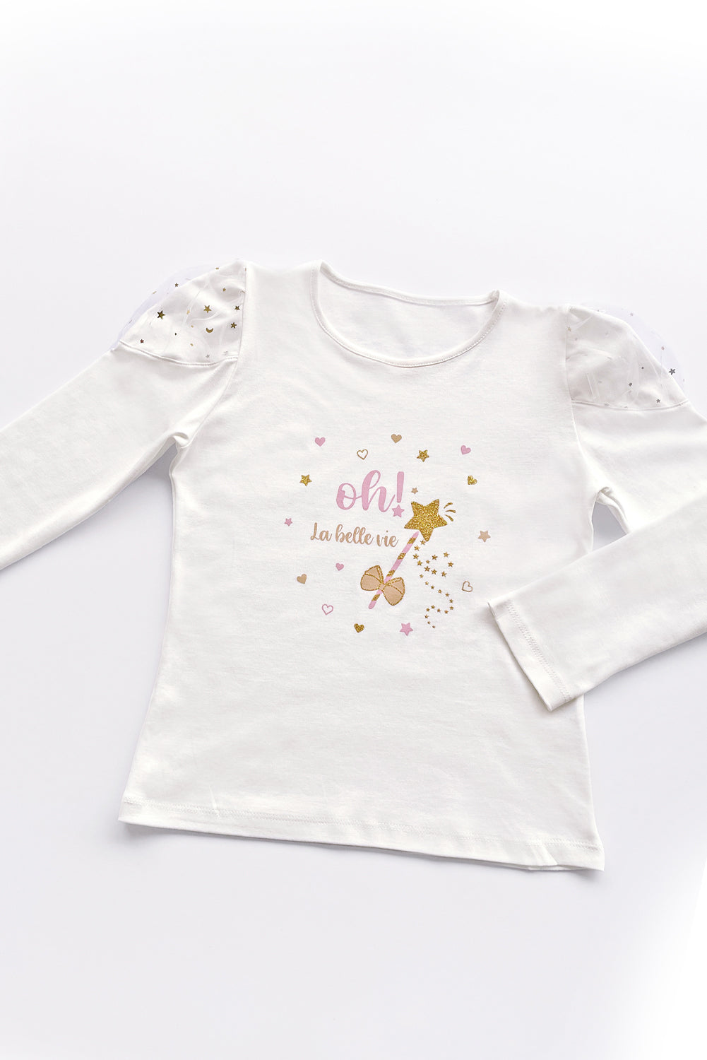 Polo con Tull Estrellas en Hombros