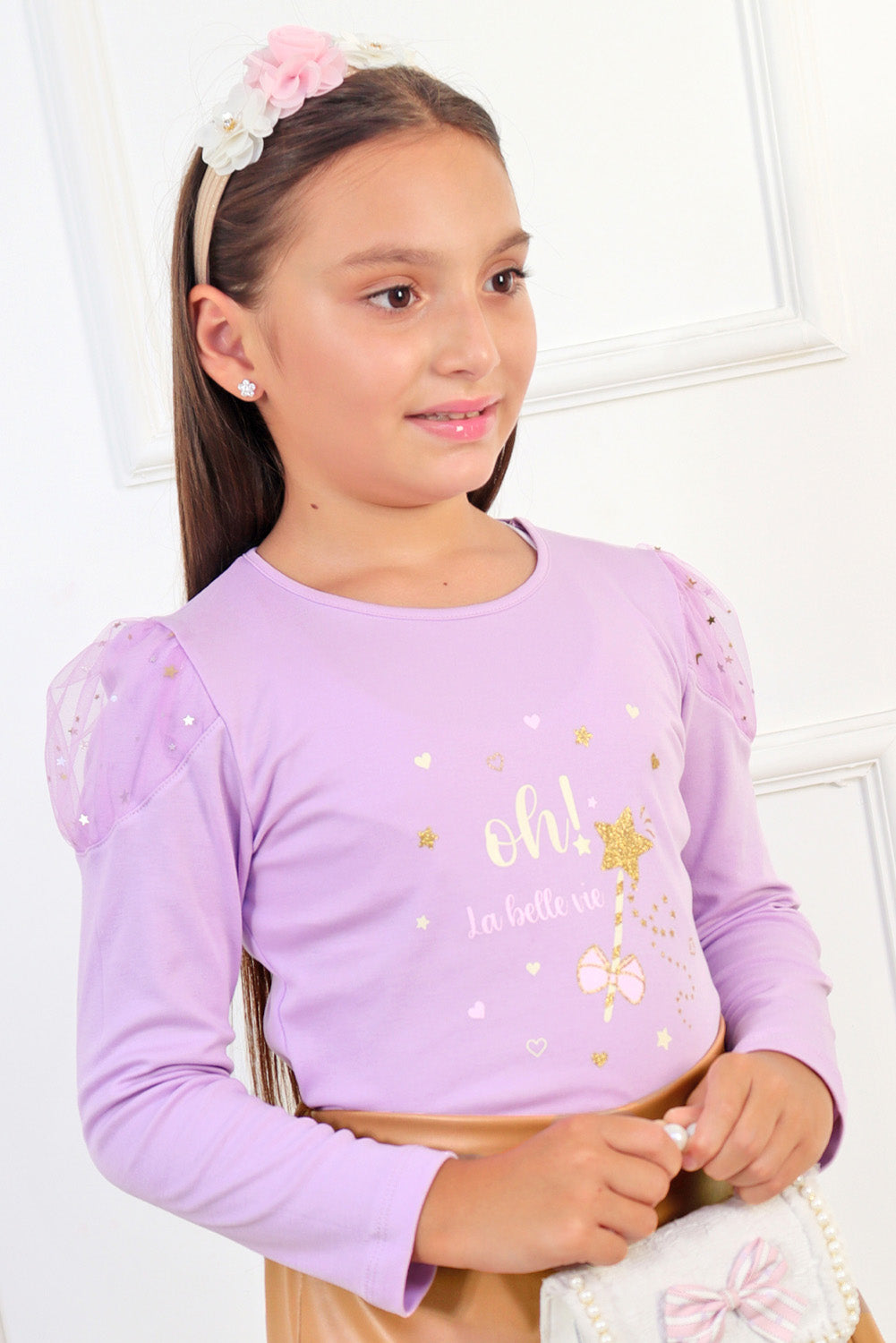 Polo con Tull Estrellas en Hombros