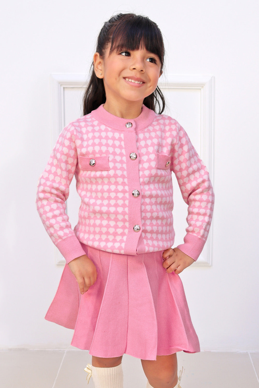 Set de Falda y Chompa Estampado