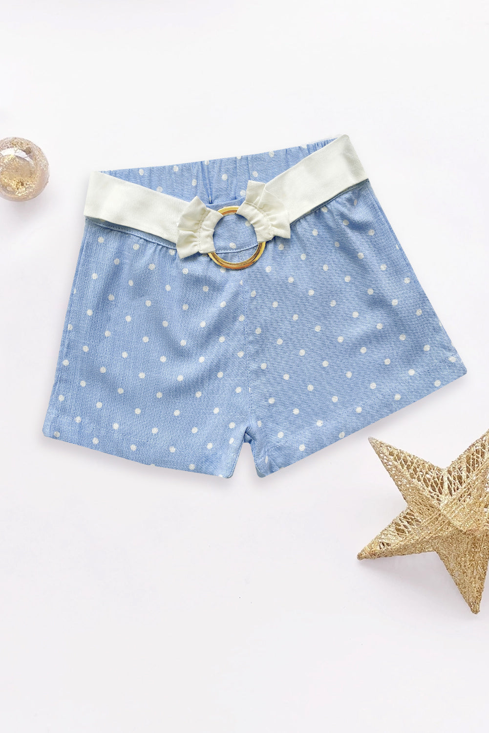 Short con hebilla para niñas