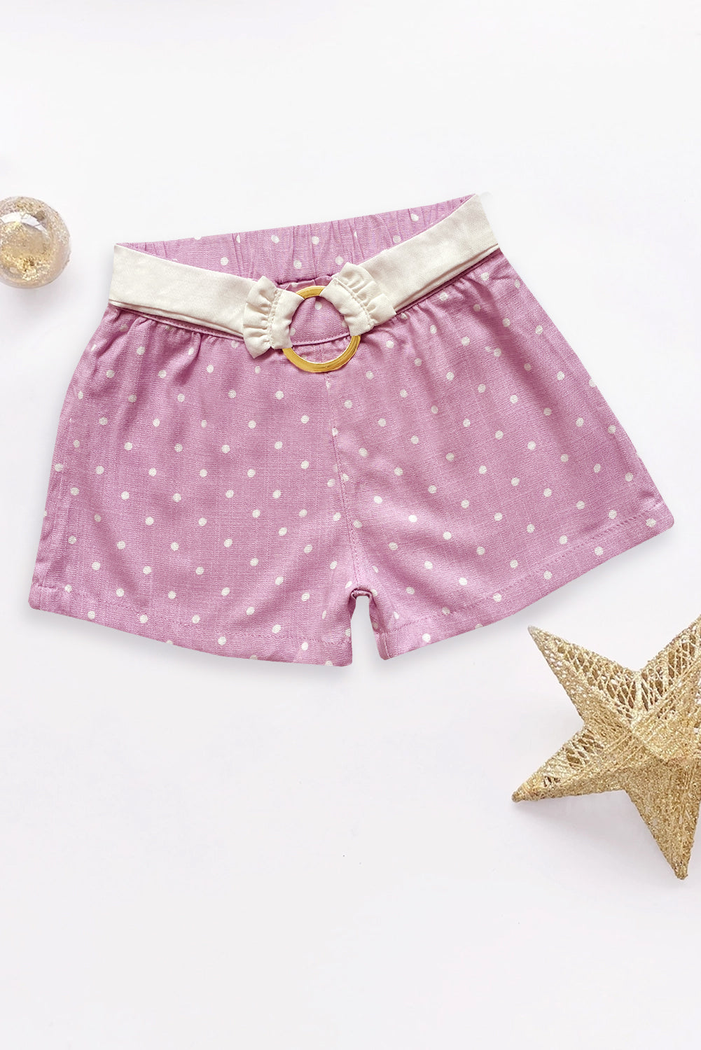 Short con hebilla para niñas