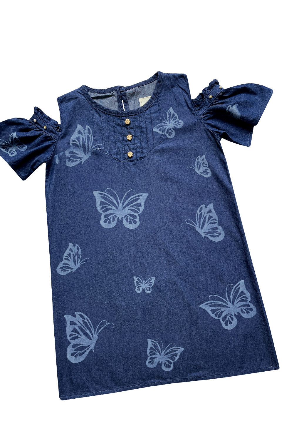 Vestido Casual con Estampado de Mariposas