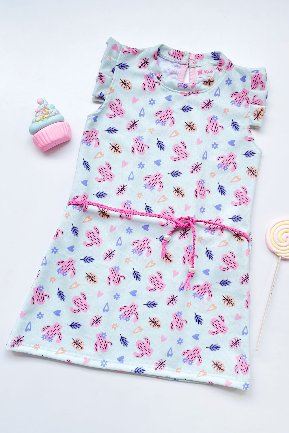 Vestido en jersey estampado
