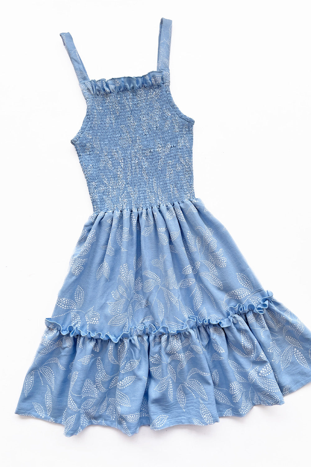 Vestido con Corpiño Multiaguja y Faldón de Dos Tiempos