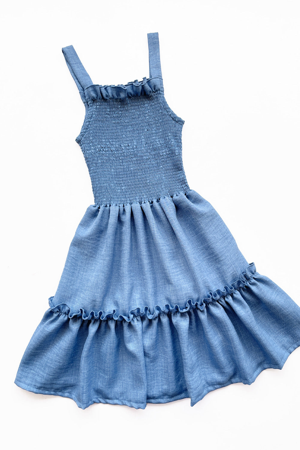 Vestido con Corpiño Multiaguja y Faldón de Dos Tiempos