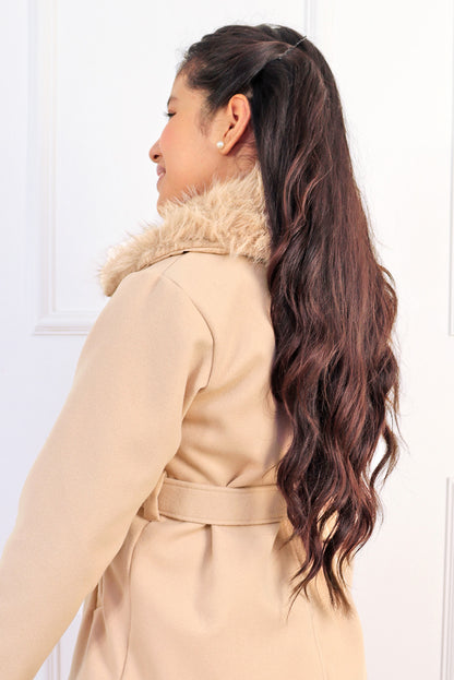 Abrigo con Cuello Peluche