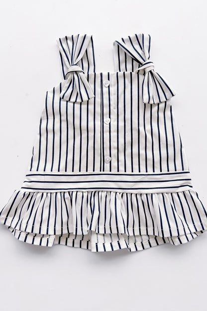 Blusa con Volante y Lazo en Hombros