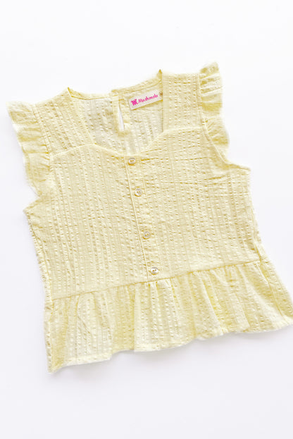 Blusa  con Escote Corazón y Faldón