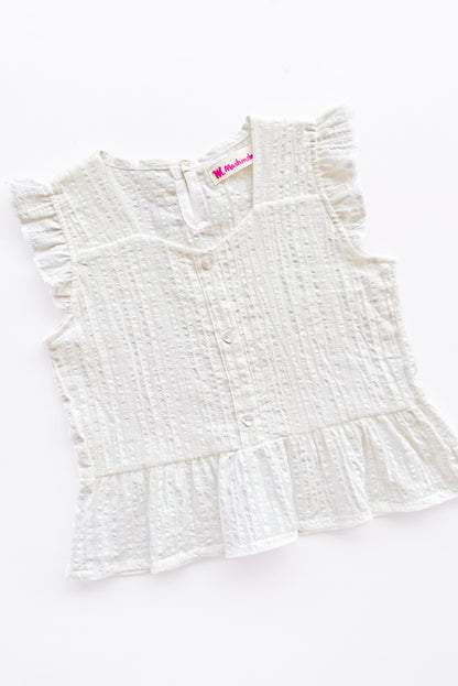 Blusa  con Escote Corazón y Faldón