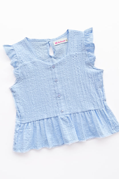 Blusa  con Escote Corazón y Faldón