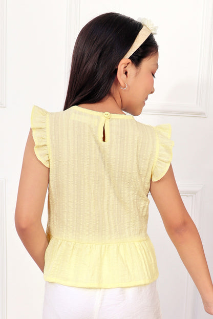 Blusa  con Escote Corazón y Faldón