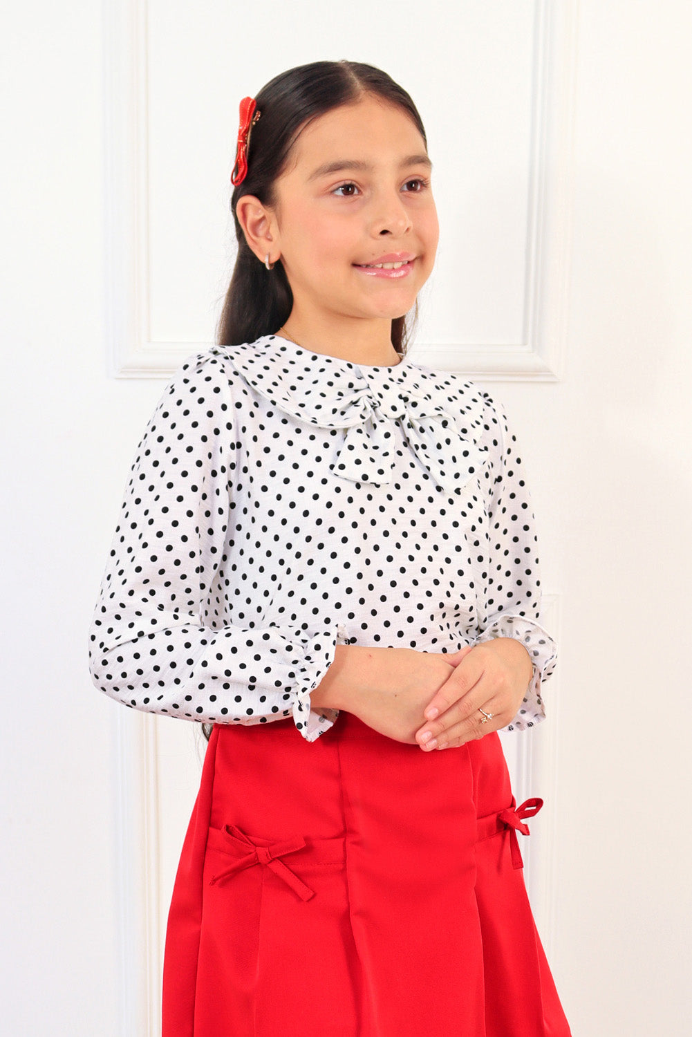 Blusa con cuello Peter Pan