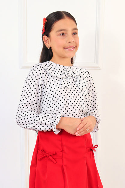 Blusa con cuello Peter Pan