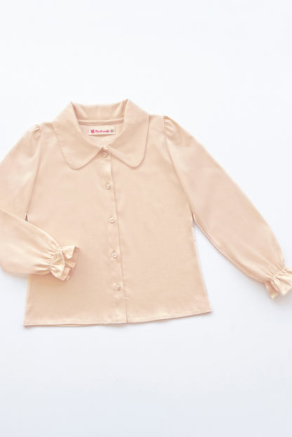 Blusa Boho con Cuello Camisero