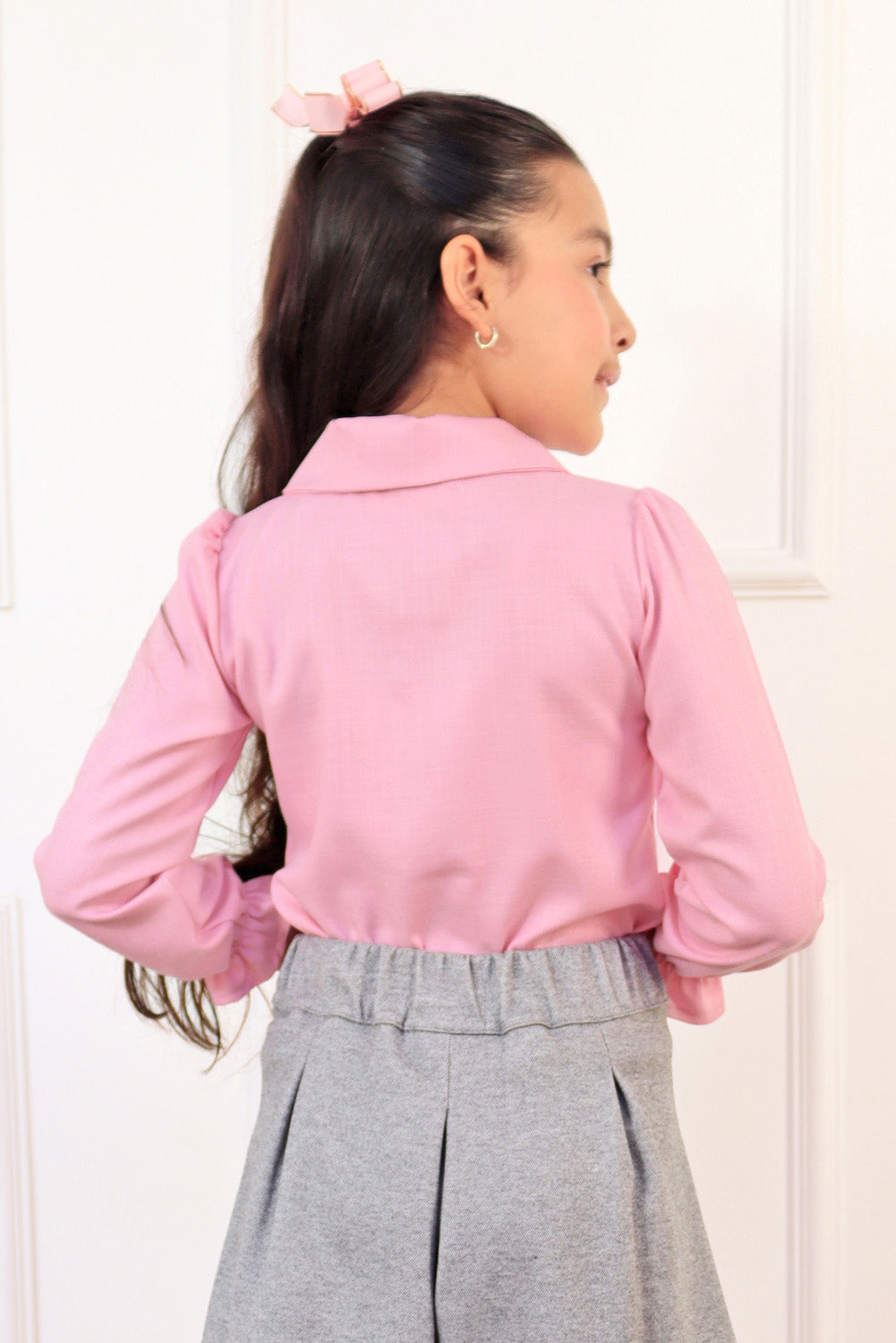 Blusa Boho con Cuello Camisero