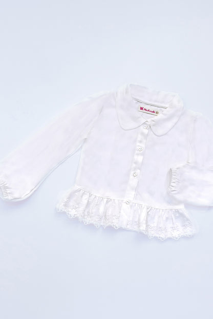 Blusa Manga Larga con Encaje