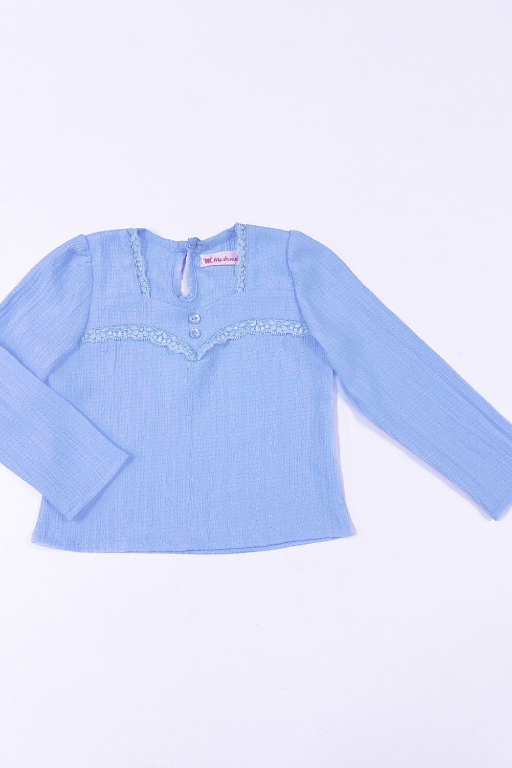Blusa Labrada con Encaje