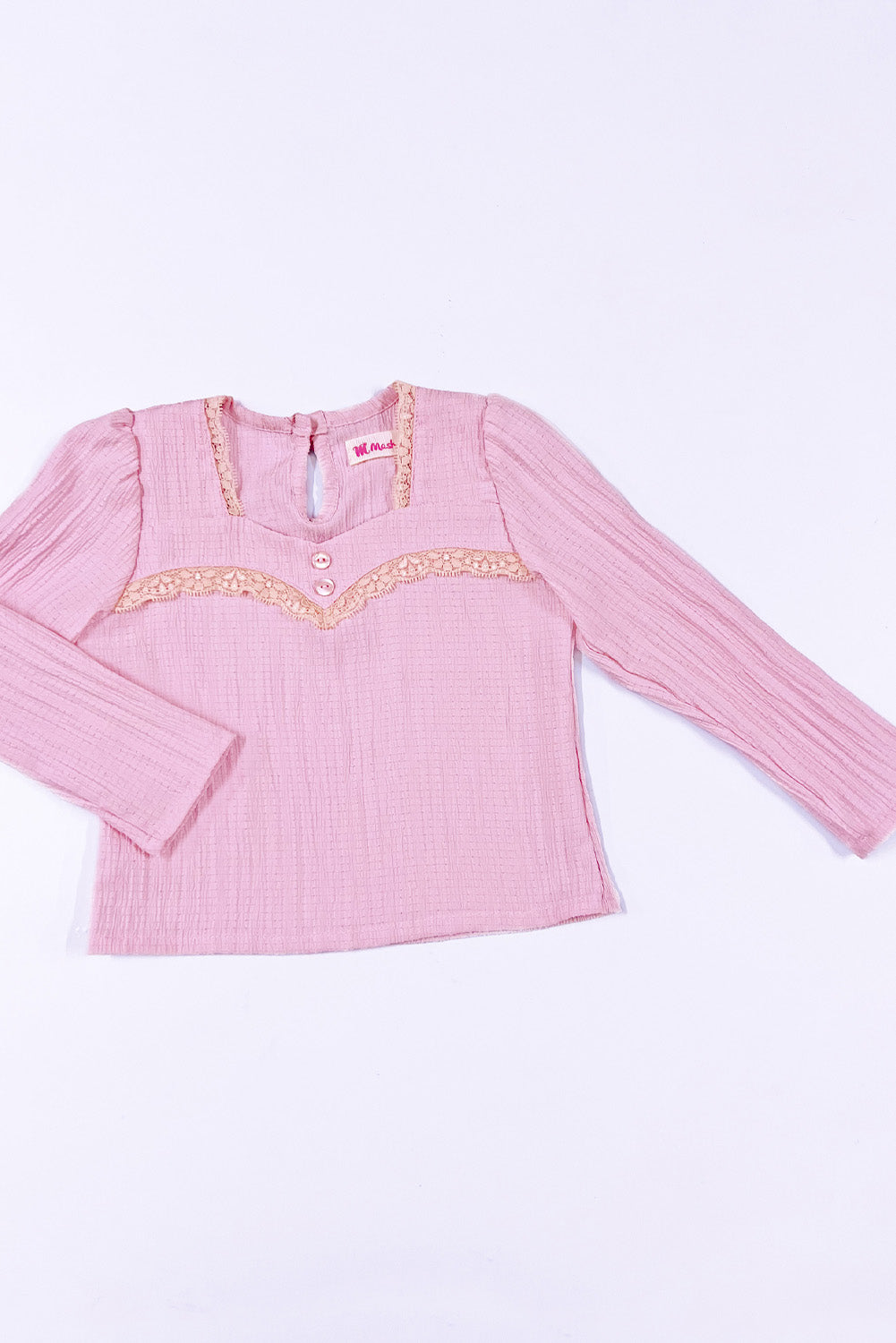 Blusa Labrada con Encaje