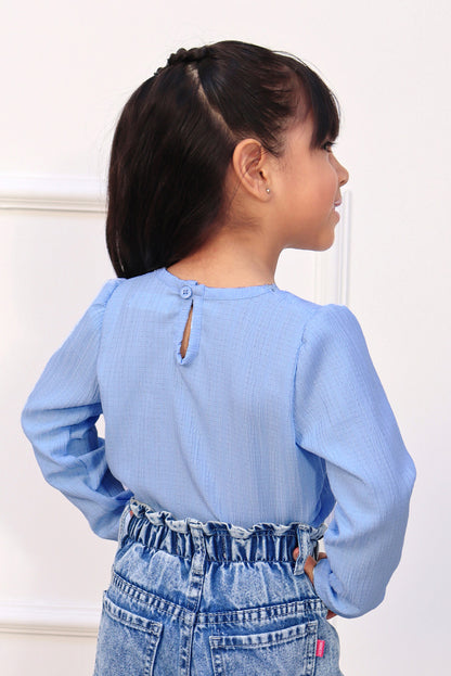 Blusa Labrada con Encaje
