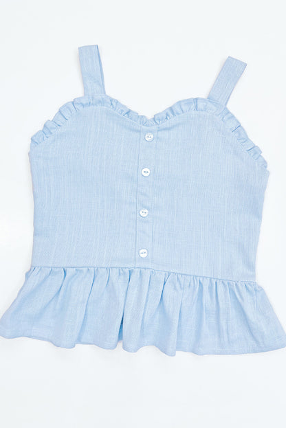 Blusa con Tirantes y Escote Corazón