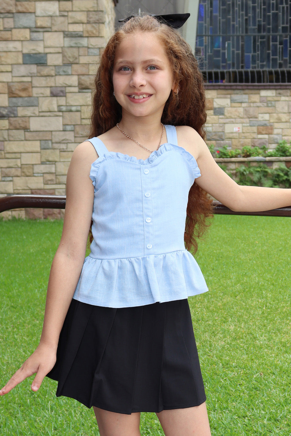 Blusa con Tirantes y Escote Corazón