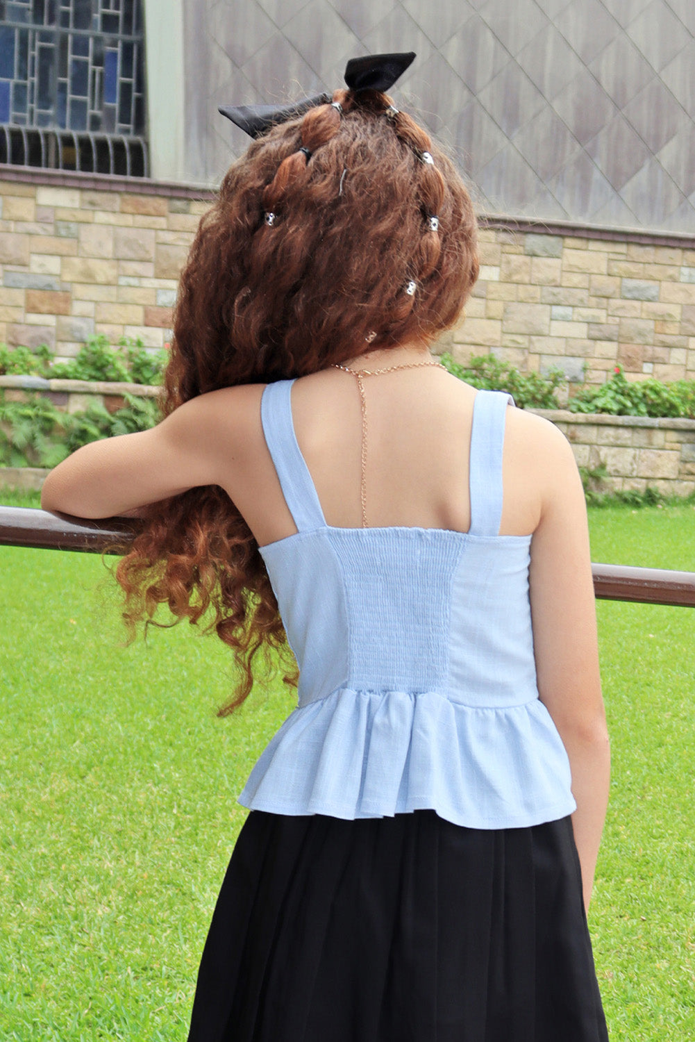 Blusa con Tirantes y Escote Corazón
