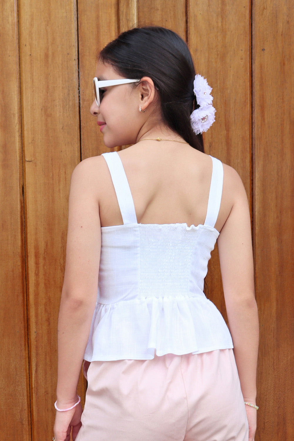 Blusa con Tirantes y Escote Corazón