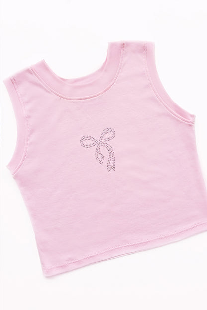 Bividi de algodon pima con Lazo de pedreria