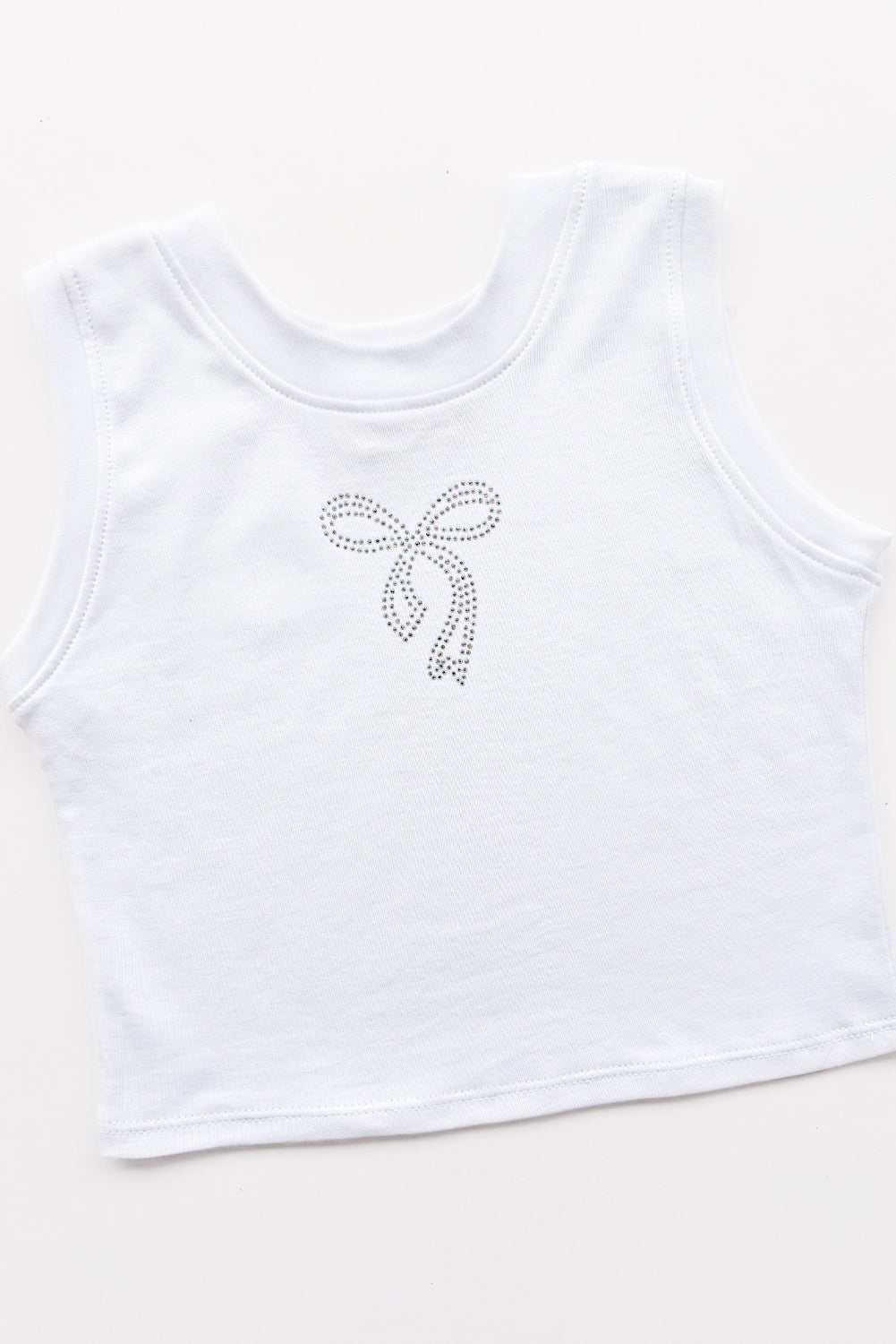 Bividi de algodon pima con Lazo de pedreria